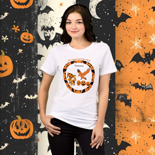 T-shirt En Tri-matière Halloween Witch Bash Jack-o'-lantern Anniversaire  (Halloween Witch Bash Jack O Lantern Birthday Mamma Tri-Blend Shirt)