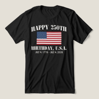 T-shirt En Tri-matière Happy 250th Birthday USA Shirt | America 250 Tee |