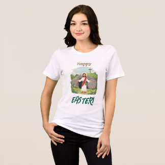 T-shirt En Tri-matière Happy Easter Season Well Wishes Good Friday