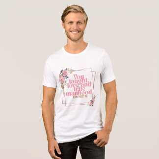 T-shirt En Tri-matière Happy Father’s Day Floral Quote Design | You Taugh