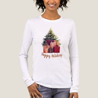 T-shirt En Tri-matière Happy Holidays Christmas