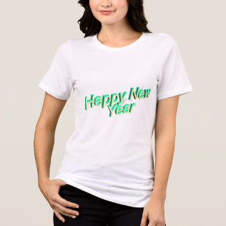 T-shirt En Tri-matière Happy New Year Lettering Sweatshirt