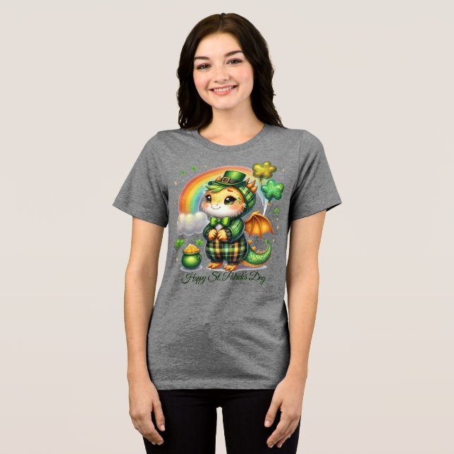 T-shirt En Tri-matière Happy St. Patrick Femmes (Recto plein)