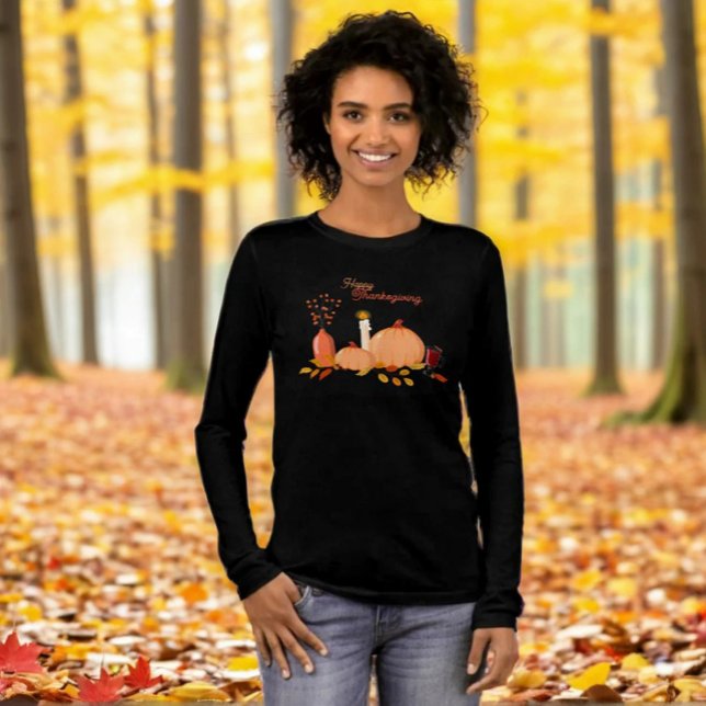 T-shirt En Tri-matière Happy Thanksgiving (Créateur téléchargé)