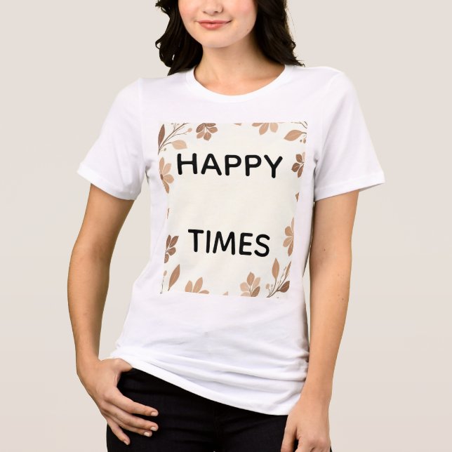 T-shirt En Tri-matière Happy time (Recto)
