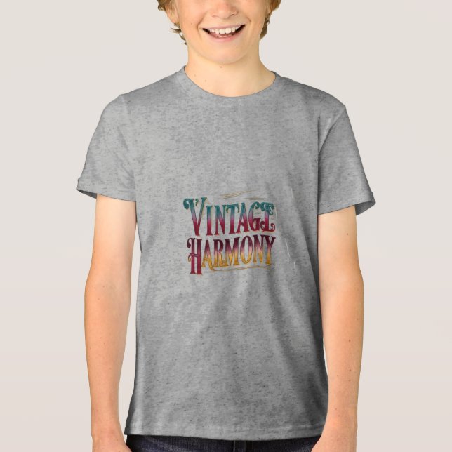 T-shirt En Tri-matière harmonie vintage (Recto)