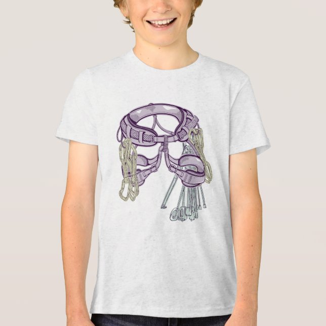 T-shirt En Tri-matière harnais et équipement escalade de commerce (Recto)