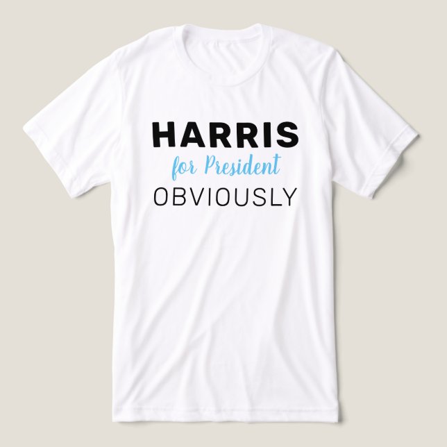 T-shirt En Tri-matière Harris Pour Président Évidemment 2024 (Design Recto)