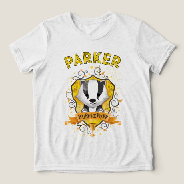 T-shirt En Tri-matière Harry Potter | Blason charmant HUFFLEPUFF™ (Design Recto)