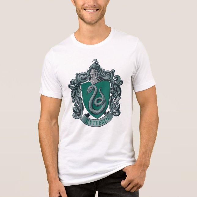 T-shirt En Tri-matière Harry Potter | Blason de Serpentard Vert (Recto)