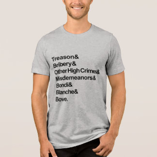 T-shirt En Tri-matière Hautes Crimes & Délits - Impeach Bondi Blanche