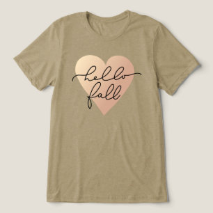 T-shirt En Tri-matière Hello Fall Love Heart