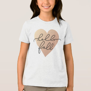 T-shirt En Tri-matière Hello Fall Love Heart