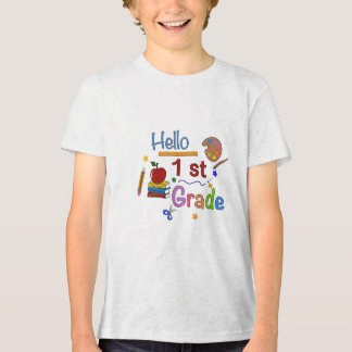 T-shirt En Tri-matière Hello First Grade - mignon retour à l'école Design