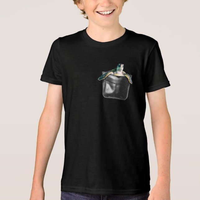 T-shirt En Tri-matière Hello Little Turtle (Recto)