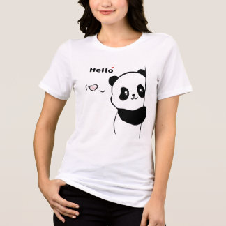 T-shirt En Tri-matière Hello Panda Love