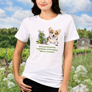 T-shirt En Tri-matière Herbes de Corgi comme médicament