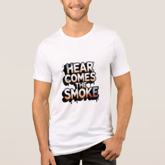 T-SHIRT EN TRI-MATIÈRE HERE COMES THE SMOKE