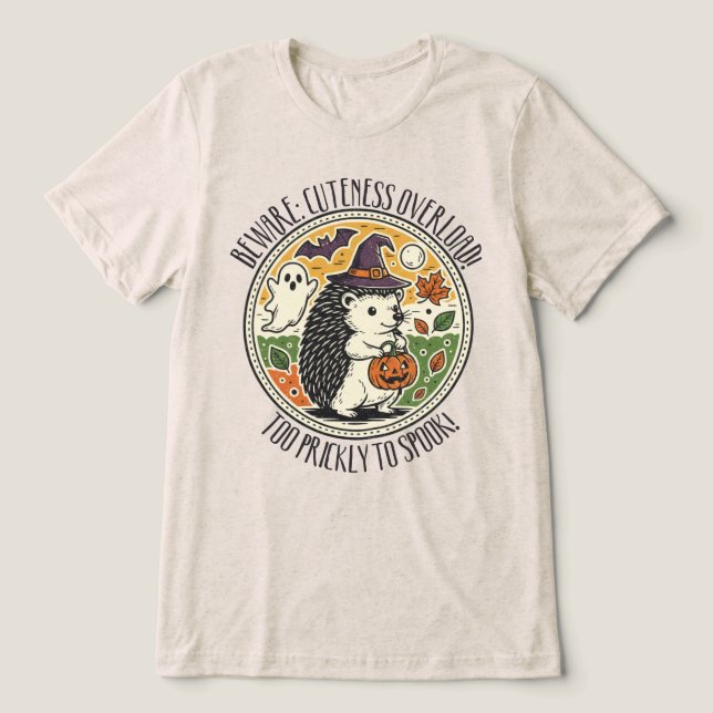 T-shirt En Tri-matière Hérisson d'Halloween (Design Recto)