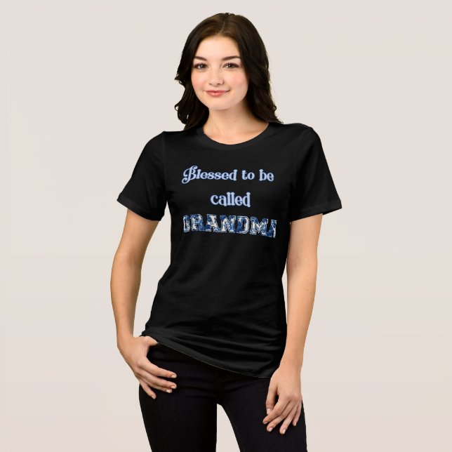T-shirt En Tri-matière Heureuse d'être appelée grand-mère (Recto plein)