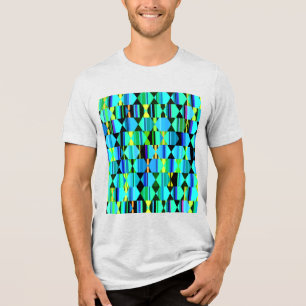 T-shirt En Tri-matière Hexagones géométriques modernes et triangles