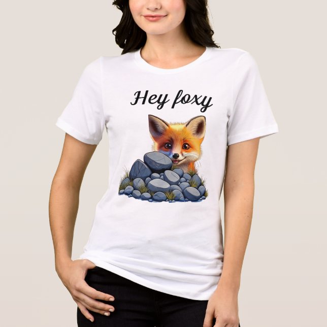 T-shirt En Tri-matière Hey foxy (Recto)