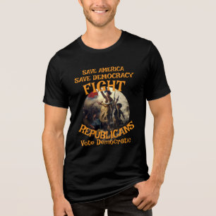 T-SHIRT EN TRI-MATIÈRE HG CBP RÉVOLUTION 250E 4 JUILLET JOUR DE L'INDÉPEN