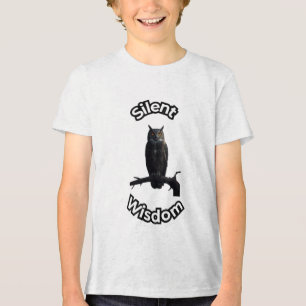T-shirt En Tri-matière **Hibou de la forêt nocturne – Illustration réali