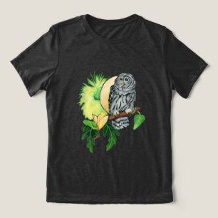 T-shirt En Tri-matière Hibou de nuit et lune