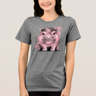 T-shirt En Tri-matière Hippo bébé grincheux