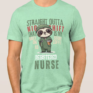 T-shirt En Tri-matière Histoire quotidienne de l'infirmière de nuit Cna v