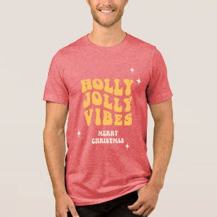 T-shirt En Tri-matière Holly Jolly Vibes - Joyeux Noël