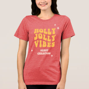 T-shirt En Tri-matière Holly Jolly Vibes - Joyeux Noël