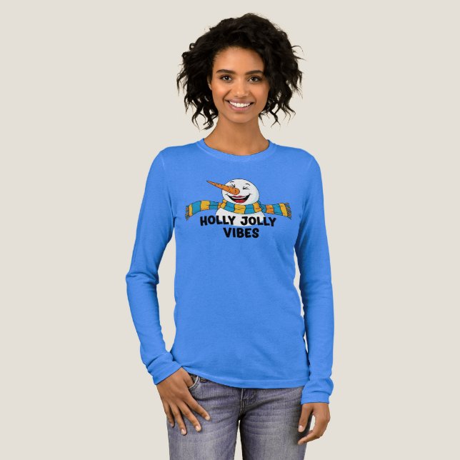 T-shirt En Tri-matière Holly Jolly Vibes Snowman (Recto complet)
