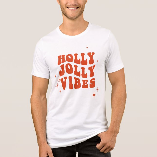 T-shirt En Tri-matière Holly Jolly Vibes - Un Message De Vacances (Recto)