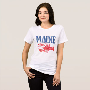 T-shirt En Tri-matière Homard d'aquarelle Maine