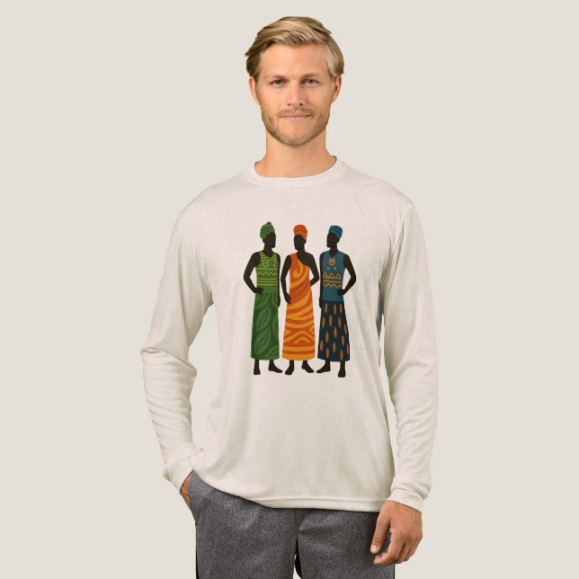 T-shirt En Tri-matière Hommes africains (Recto complet)