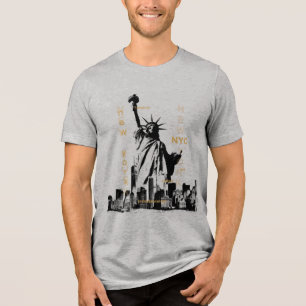 T-shirt En Tri-matière Hommes Trending Manhattan Nyc Liberty Statue