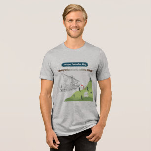 T-shirt En Tri-matière Honneur à Columbus gris athlétique