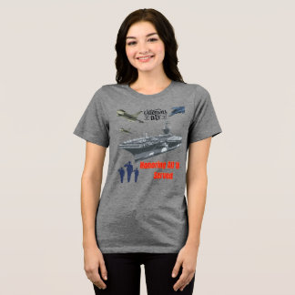 T-shirt En Tri-matière Honorer le gris militaire puissant
