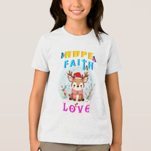 T-shirt En Tri-matière Hope Faith Love
