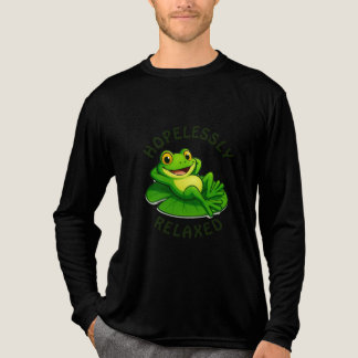 T-shirt En Tri-matière Hopelessly Relaxed Frog – Chill and Carefree Vibes