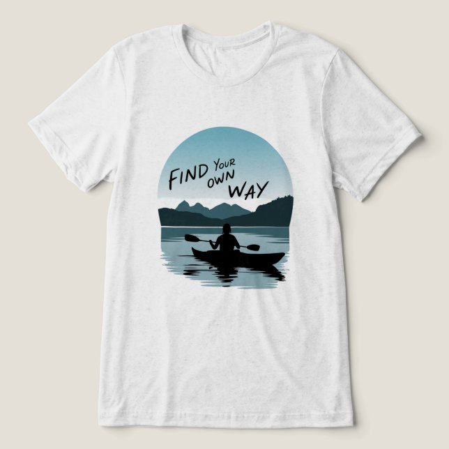 T-shirt En Tri-matière Horizon Paddler (Design Recto)