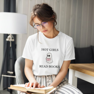 T-shirt En Tri-matière Hot Girls Read Books | Ghost Halloween
