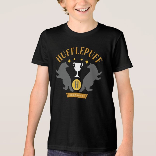 T-shirt En Tri-matière HUFFLEPUFF™ Badger and Cup House Pride Graphic (Recto)