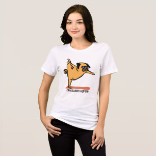 T-shirt En Tri-matière Humain-Yoga-Chien-Drôle
