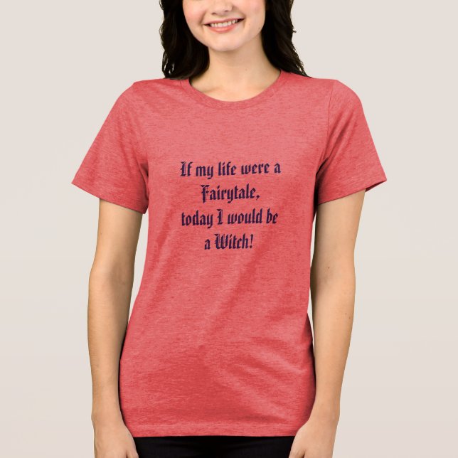 T-shirt En Tri-matière Humeur de Sorcière de Conte de Fées (Recto)