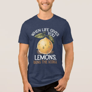 T-shirt En Tri-matière Humour quand la vie vous donne citrons apporter la