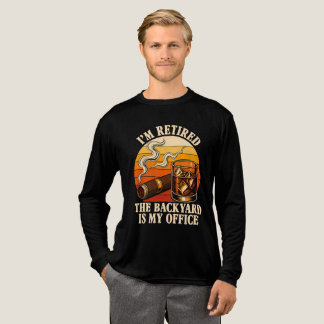 T-shirt En Tri-matière Humour sur la retraite Whiskey Cigare Vintage Jard