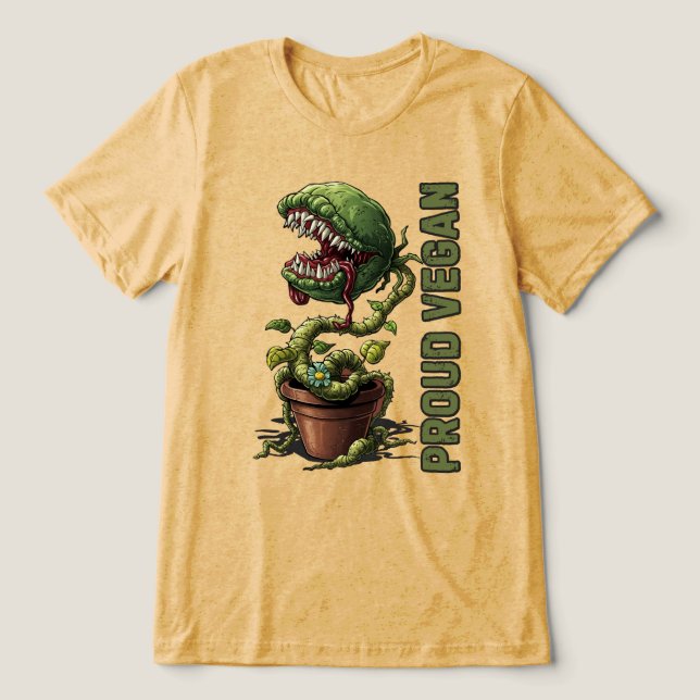 T-shirt En Tri-matière Humour Végétalien (Design Recto)